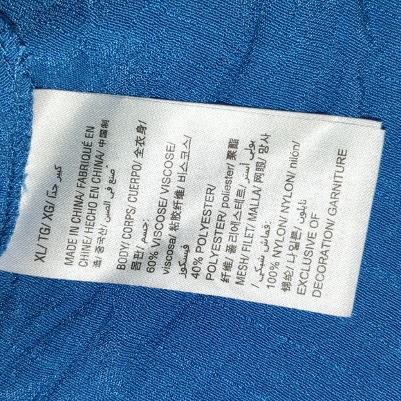 Style & Company Blue Boho Blouse Size XL - Picture 7 of 7